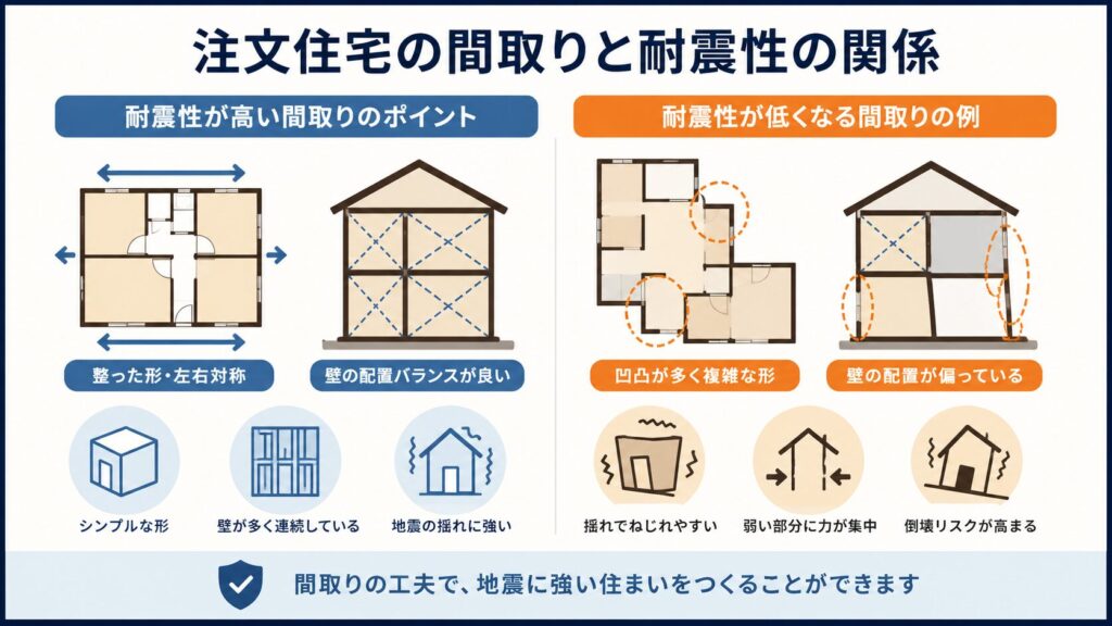 注文住宅の間取りと耐震性の関係