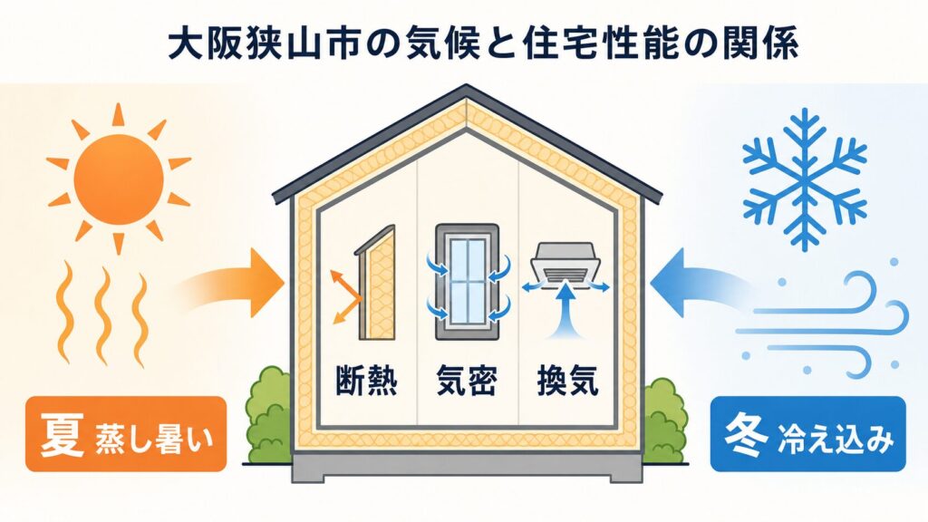 大阪狭山市の機構と住宅性能の関係