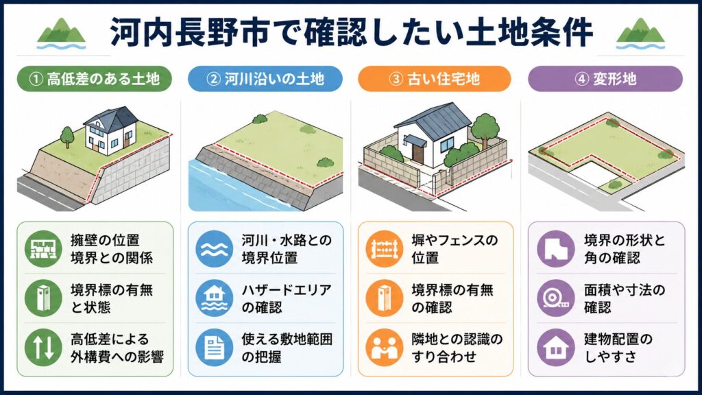 河内長野市で確認したい土地条件