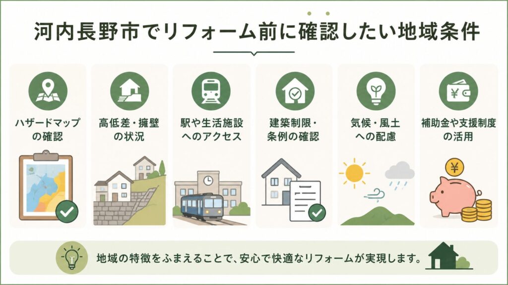 河内長野市でリフォーム前に確認したい地域条件
